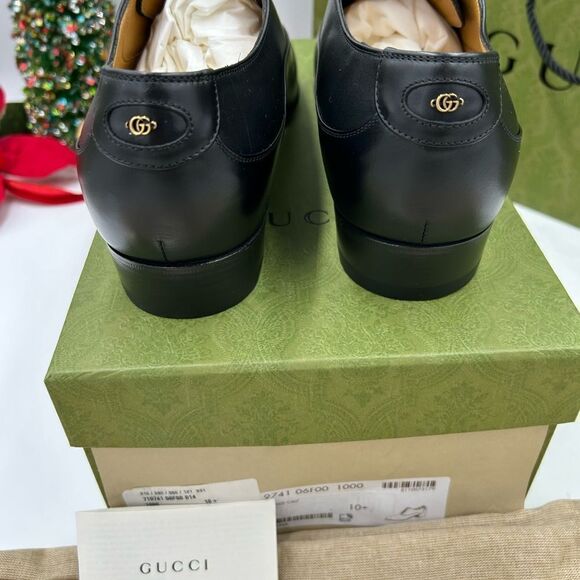 Men’s Gucci, Leather GG Oxford’s size 10.5 made in Italy - Picture 7 of 9